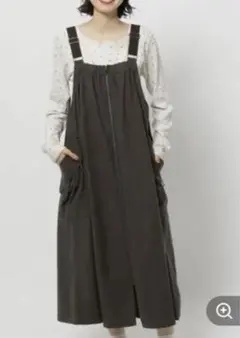 新品　ニコアンド　ジャンパースカート