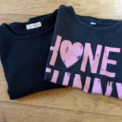 130サイズ黒 Tシャツ2枚セット