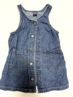 GAP ベビー デニム ノースリーブデニムワンピース 12-18ヶ月