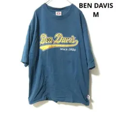 BEN DAVIS ロゴTシャツ M ブルー 半袖 メンズ