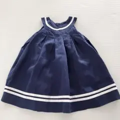 ラルフローレン　ワンピース　ノースリーブ　紺色　85