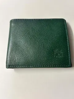 IL BISONTE 二つ折り財布 グリーン レザー