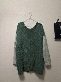 レディース　カーディガン　オーバーサイズ　ふわふわ　Ｖネック