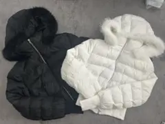 フード付きダウンジャケット 黒のみ‼️