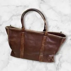 A.P.C. アーペーセー レザー ブラウン ボストンバッグ 旅行用 大容量