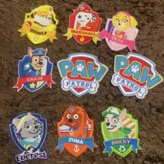 PAW PATROL 刺繍ワッペン　9枚セット（アイロンで貼るタイプ）