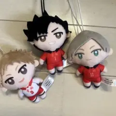 【美品】ハイキュー 音駒 マスコット 黒尾鉄朗 夜久衛輔 灰羽リエーフおまけ付き