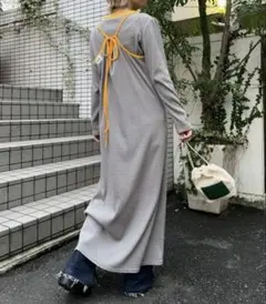 HELLO.SANFRANCISCO ロンtee付きボーダーキャミワンピース