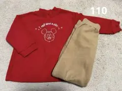 UNIQLO パジャマ フリース ディズニー ミッキー 110
