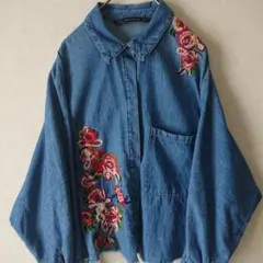 デニムブラウス