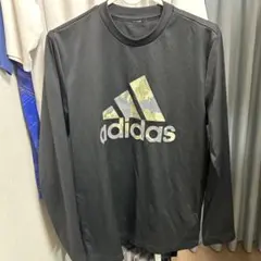 adidas ブラック ロングスリーブ Tシャツ S