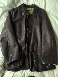 EMPORIO ARMANI ブラウン レザージャケット USED