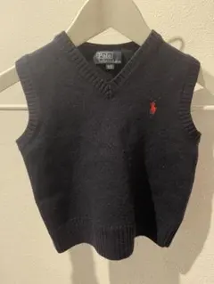 Polo Ralph Lauren ラルフ　ネイビー ベスト 110 キッズ