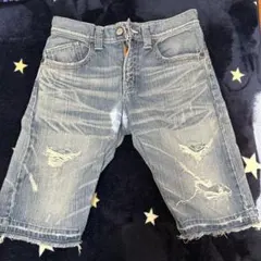 EDWIN ダメージ加工 ショートパンツ