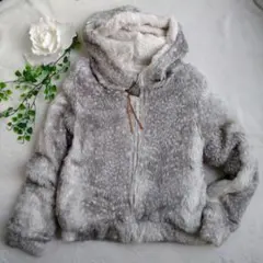 【希少】 ツモリチサト ゴマアザラシファー ブルゾン パーカー 希少】 ツモリチサト ゴマアザラシファー ブルゾン パーカー