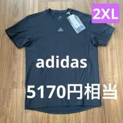 新品タグ付き　メンズ　adidas アディダス　Tシャツ 2XLサイズ　ブラック
