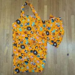 キッズエプロン　ハロウィン柄　女の子園児用