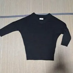 r.p.s Vネックニット ブラック ラメ入り Mサイズ