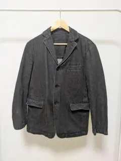 【JUNMEN】90sヴィンテージ　ブラック デニムジャケット M