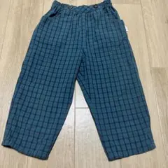 familiarチェック柄長ズボン90㎝