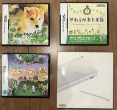 任天堂 ニンテンドーDS Liteクリスタルホワイト 本体＋ソフト3本セット美品
