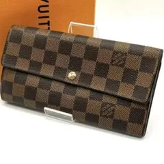 【正規品】ルイヴィトン ダミエ ポルトフォイユ サラ 長財布 カード入れ10枚