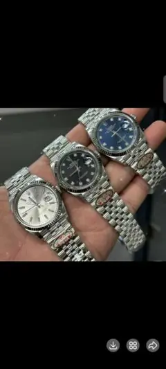 rolex 自動巻き時計 シルバー ステンレス