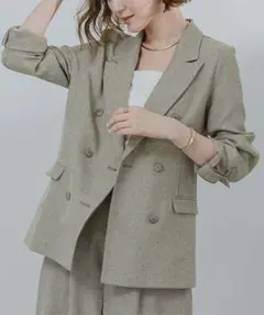 ur's リネンライクダブルブレストジャケットのサムネイル