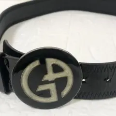 ジョルジオ アルマーニ GAロゴ ベルト　ブラックのサムネイル
