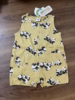 バースデイ　futafuta パンダ柄サロペット