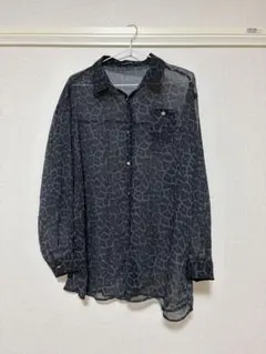 Avail×翔子　レオパードシアーシャツ