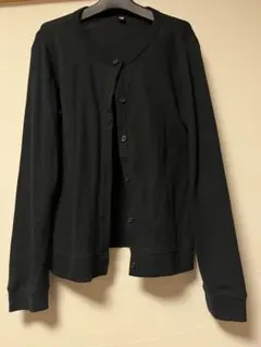 ユニクロ　ブラックカーディガン　L
