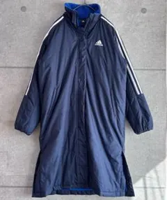 アディダス adidas キッズ ベンチコート 150 ボア 防寒 サッカー
