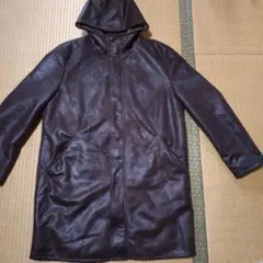 ADOLFO DOMINGUEZ フード付きロングコート 42