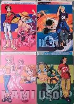 ONE PIECE ワンピース　ジャンボカードダス　W DXシール　ステッカー ONE PIECE ワンピース ジャンボカードダス W DXシール 6枚セット