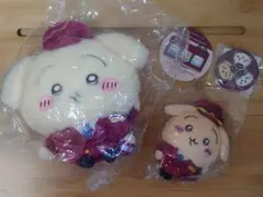 ちいかわ 阪急電車コラボ ぬいぐるみ＆マスコット セット(うさぎ)　※おまけ付
