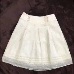 【美品】レース オーガンジー スカート アプワイザーリッシェ