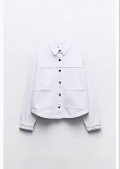 ZARA Z1975 デニムジャケット　ホワイト　108/34 Mサイズ