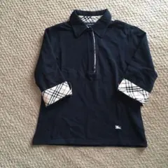 美品   バーバリー  ゴルフ ノバチェックポロシャツ  サイズ  Ｓ  紺