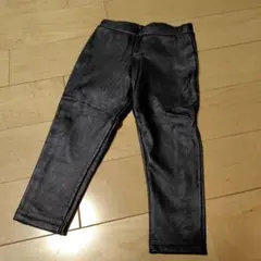 ZARA 　フェイクレザー　パンツ　18-24ヶ月 ブラック