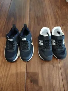 NIKE & New Balance キッズスニーカー 2足セット