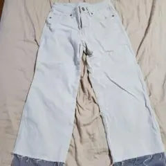 ZARA ホワイト ストレートデニム USA 2