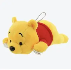 肩のせ　プーさん ぬいぐるみ キーホルダー付き