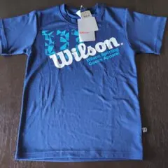 Wilson Tシャツ 140cm ブルー 吸汗速乾のサムネイル