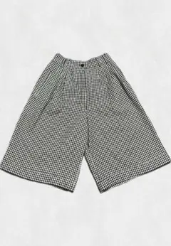 【センス抜群】 シティースタイル ハーフパンツ 2タック チェックパンツ 古着