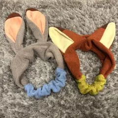 ズートピア　ニック　ジュディ　ヘアバンド