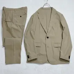 美品『ナノ ユニバース』Damerino セットアップスーツ 洗濯可 ストレッチ