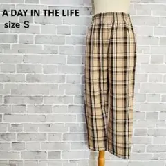 アデイインザライフ チェック パンツ S ユナイテッドアローズ B838