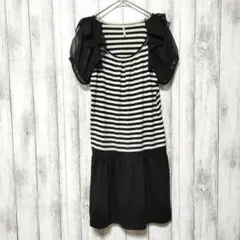 ロペピクニック　サイズ38　袖フリル チュニック ワンピース シアースリーブ