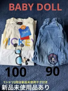 BABYDOLL ミッキー 子供服　90-100 ベビードール　Disney